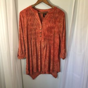 New Directions medium orange blouse